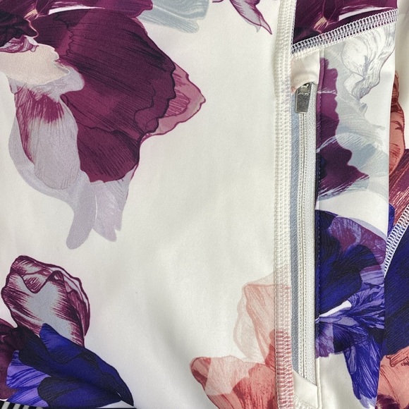 Athleta Floral Print High Rise Elation Yoga Workout‎ Leggings - Picture 8 of 8